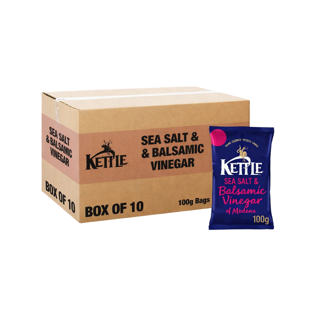 Case Kettle Crisp Sea Salt & Balsamic Vinegar 10 x 100g