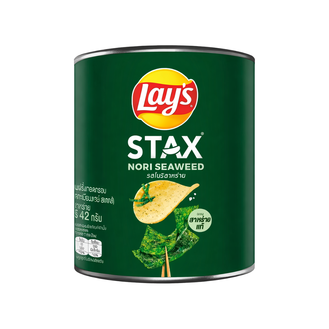 Pack (6) Lays Stax Nori Seaweed Crisps