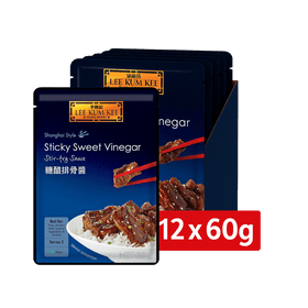 Case Lee Kum Kee Sticky Sweet Vinegar Stir Fry Sauce 12 x 60g