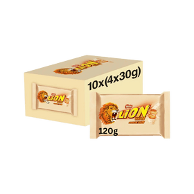 Lion White Snack Size Bar 4 Pack 120g x 10