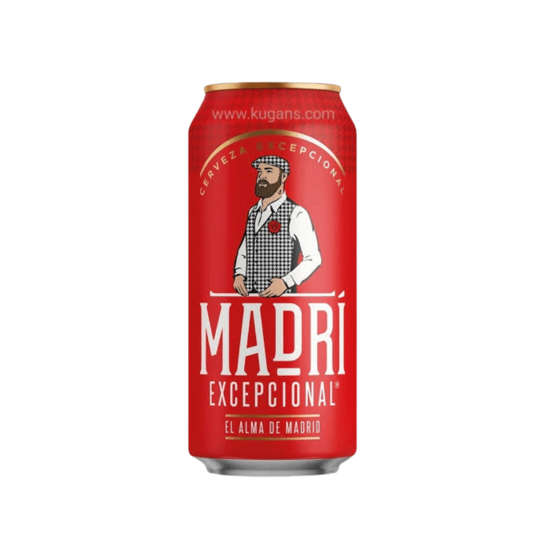 Madri Excepcional Premium Lager Beer Can