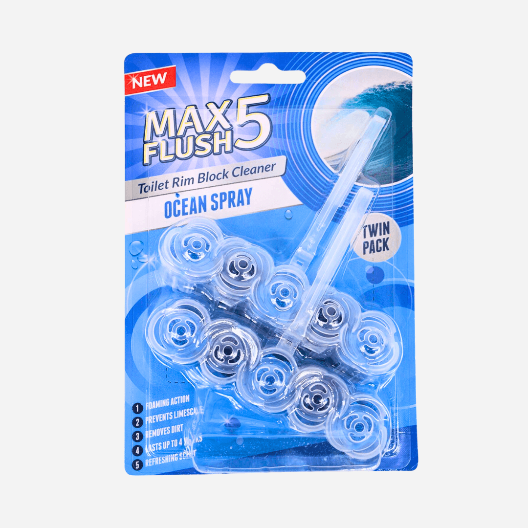 Max Flush Ocean Spray Toilet Rim Block Cleaner