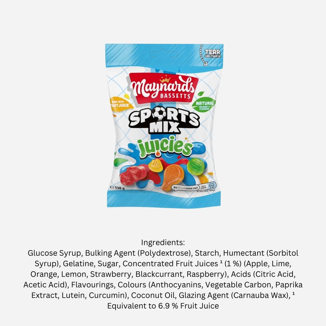 Maynards Bassetts Sports Mix Juicies Sweets