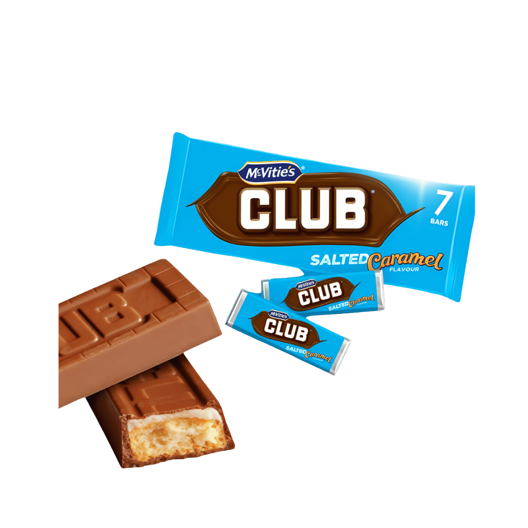 McVitie's Club Salted Caramel Flavour Chocolate Biscuits