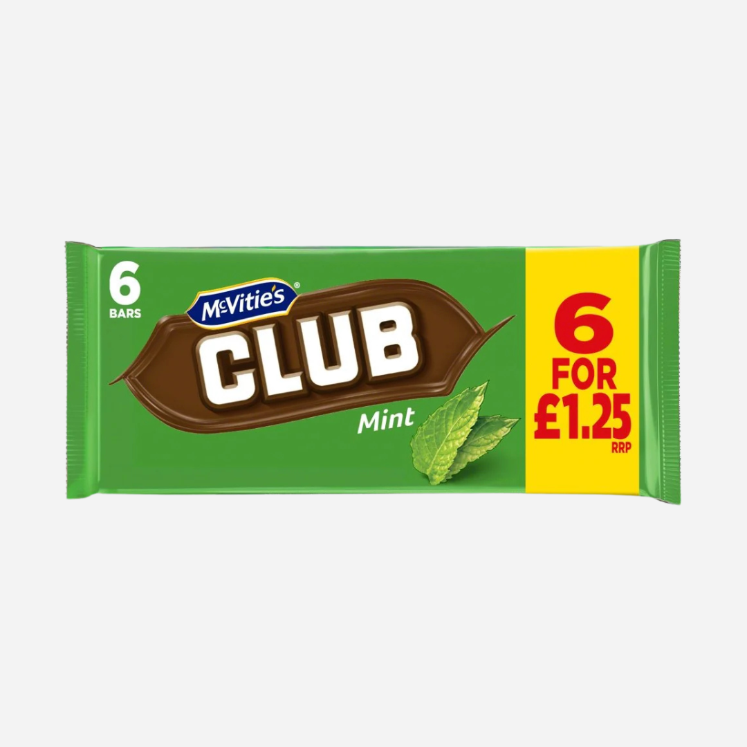 McVitie's Club Mint Flavour Chocolate Biscuits