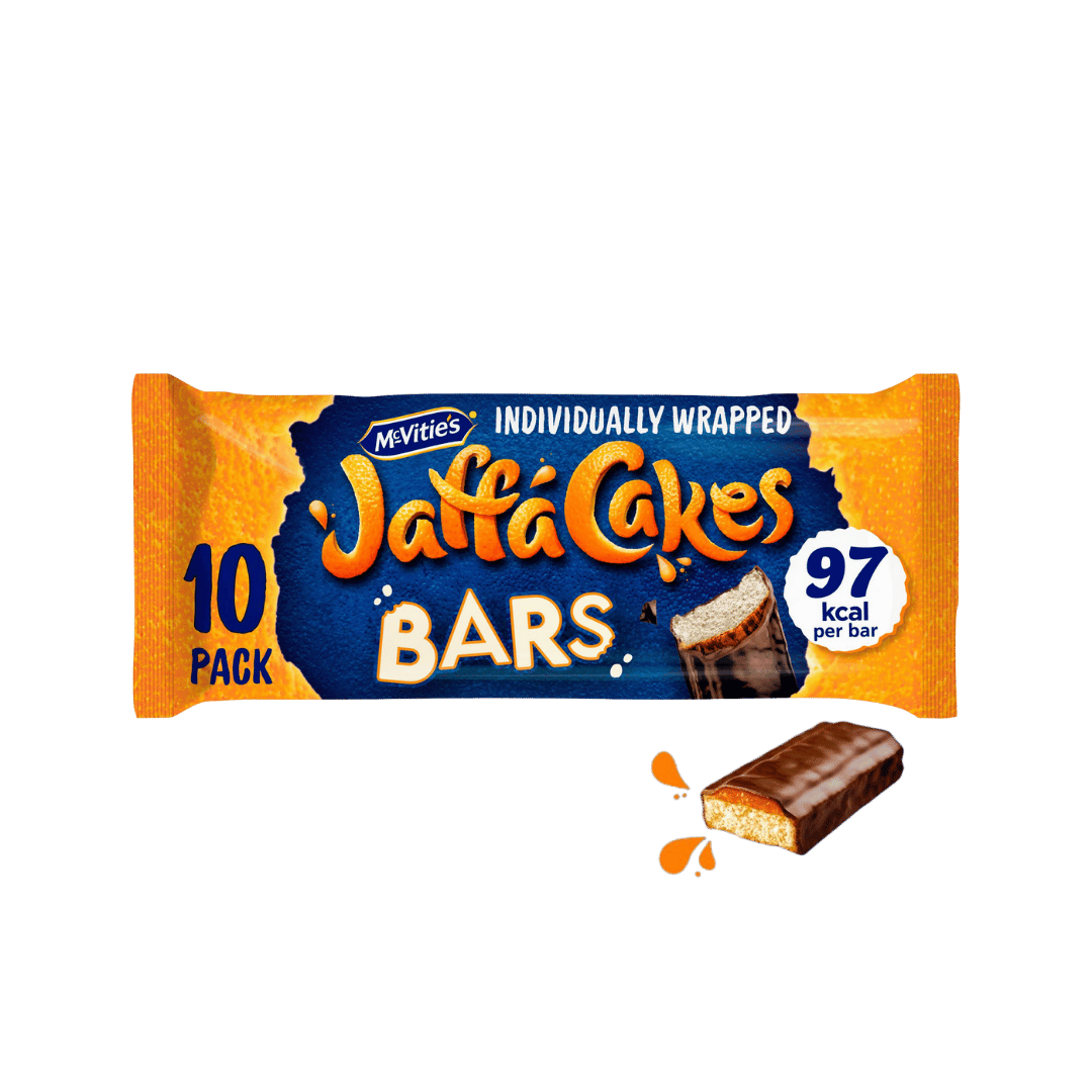 McVitie's Jaffa Cakes Zingy Orangey Bars 10 Pack