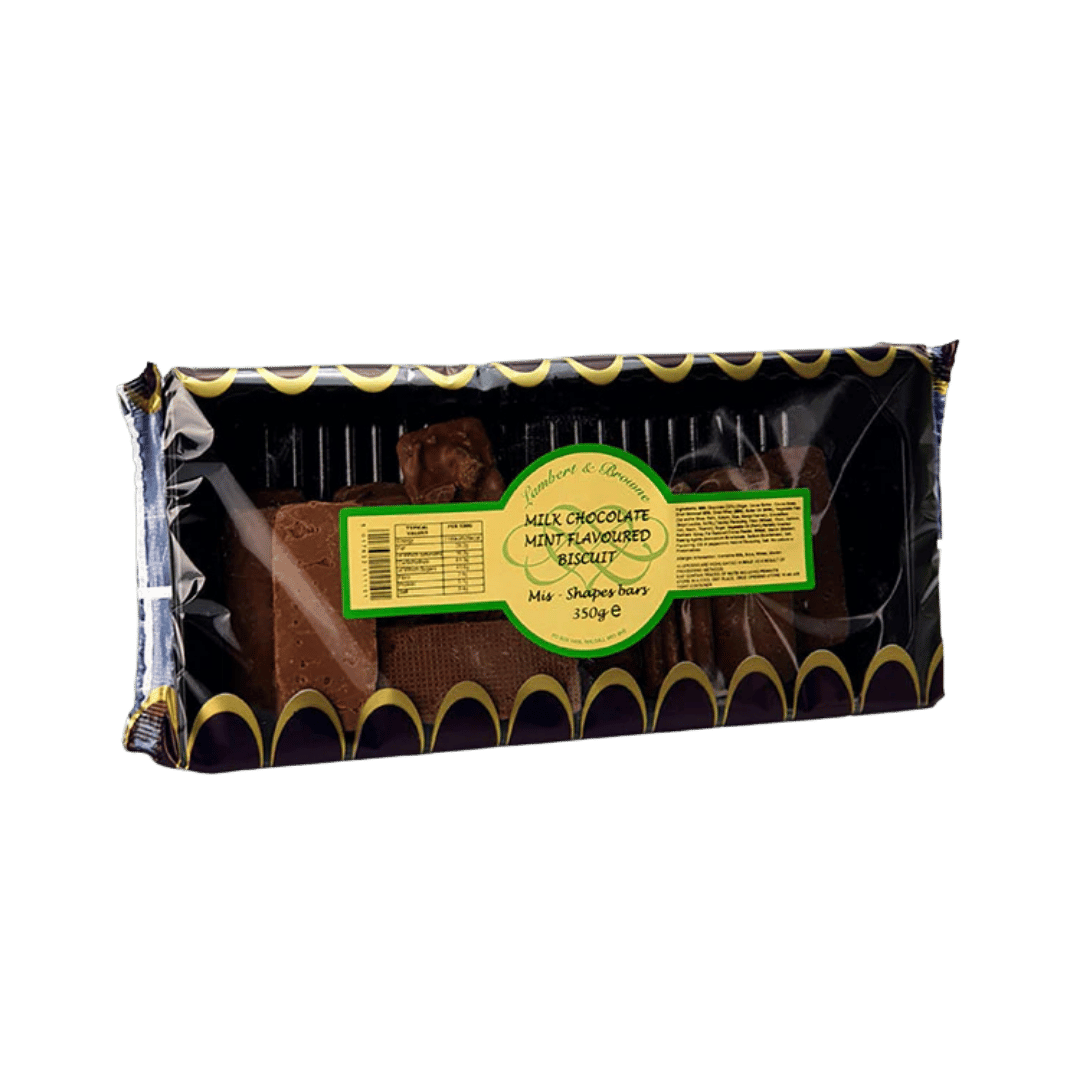 Famous Biscuits Milk Chocolate Mint Flavoured Biscuit Bars
