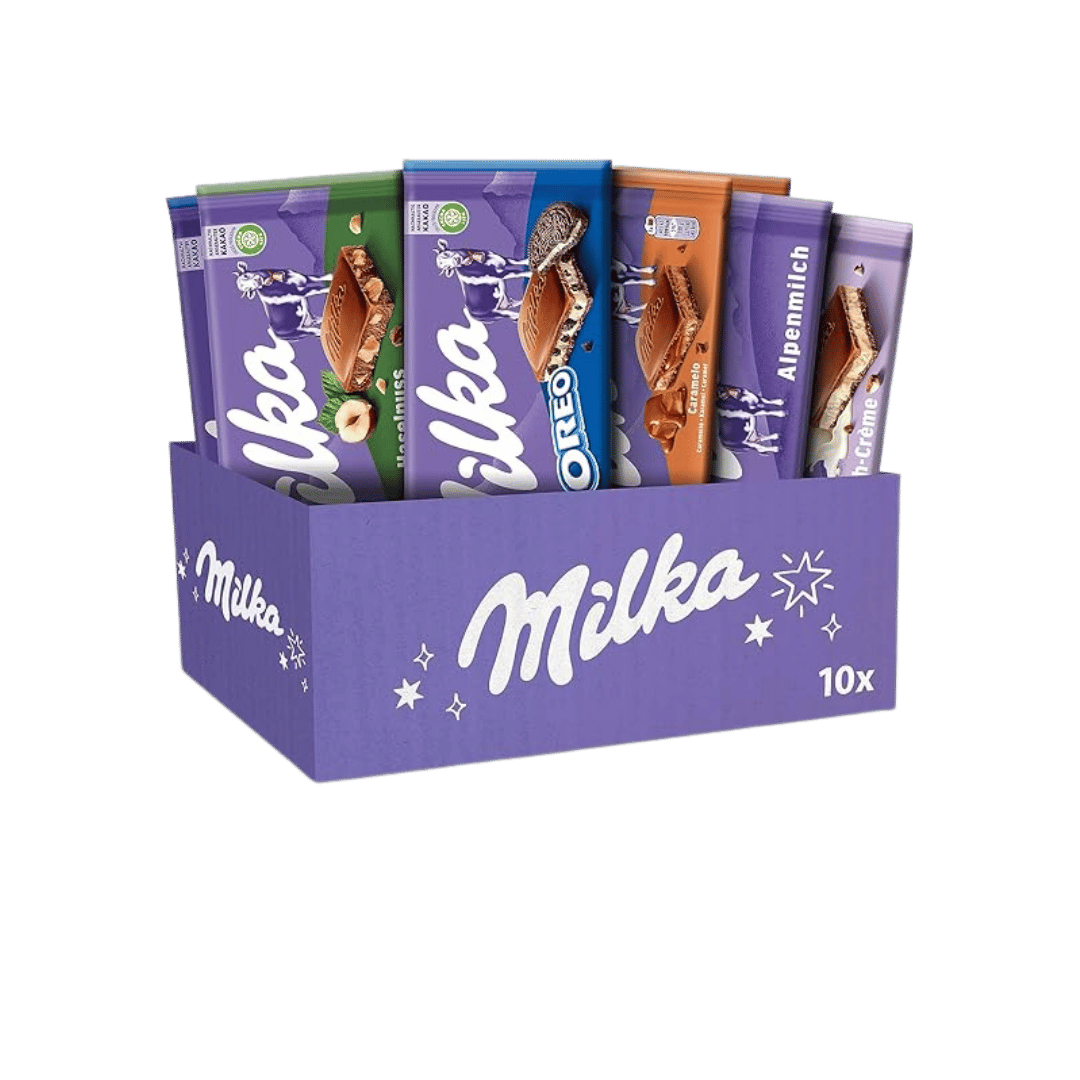 Selection Gift Sharing Bulk Box 10 Assorted Chocolate Tablets