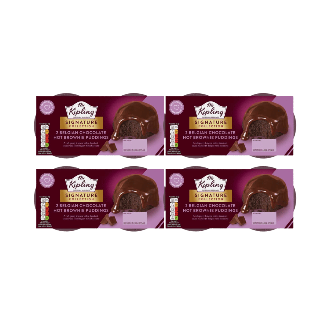 Mr Kipling Signature Belgian Chocolate Brownie Puddings