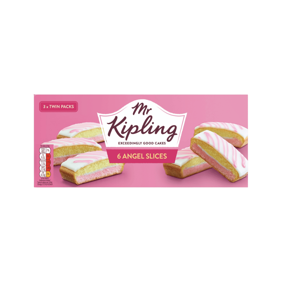 Mr Kipling Angel Slices Vanilla Cake 6 Pack