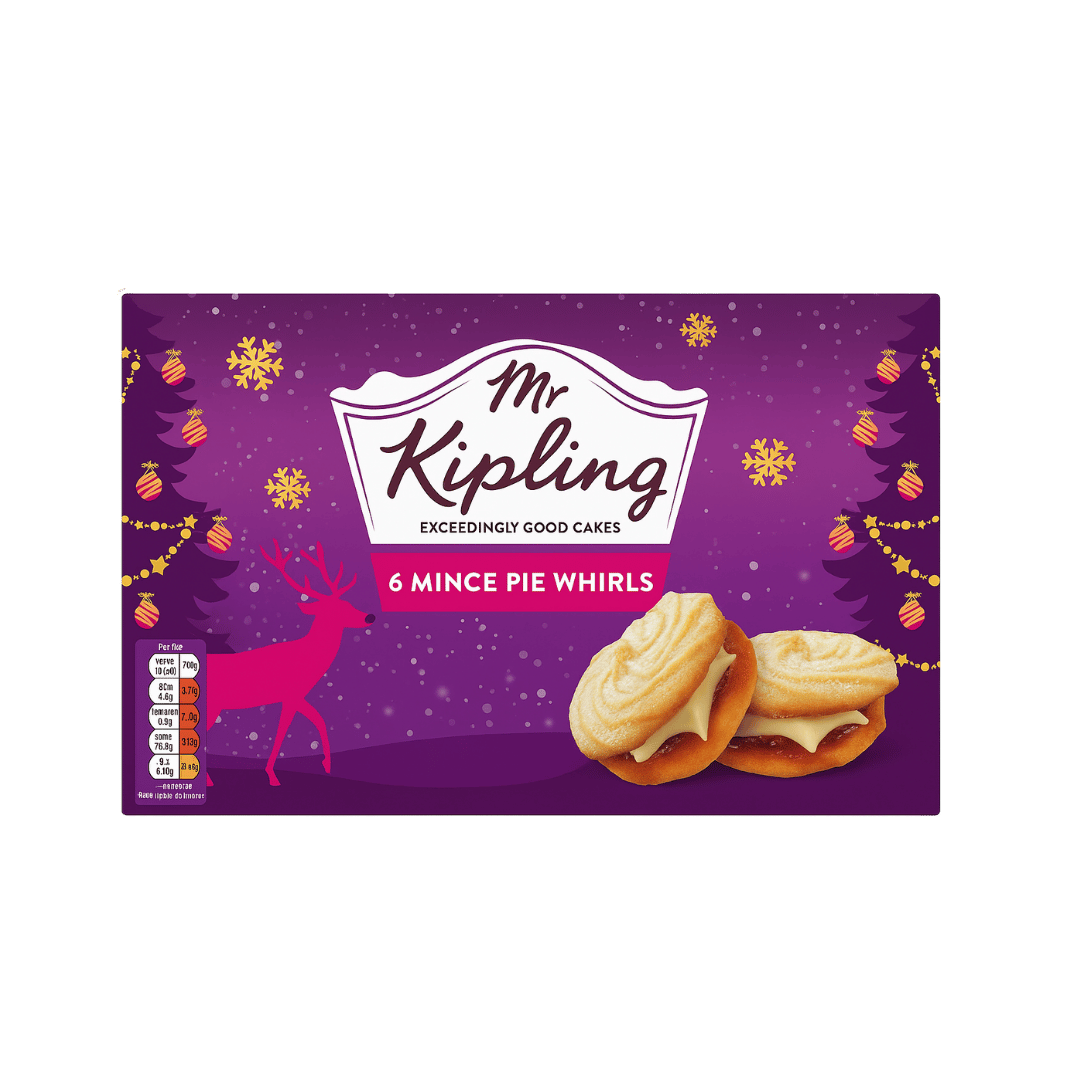 Mr Kipling Exceedingly  Mince Pie Whirls Cakes