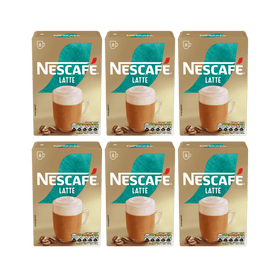 Nescafe Latte Instant Coffee 6 x 144g - (48) Sachets