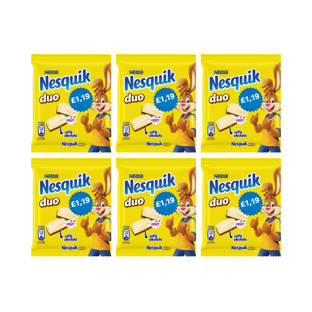 Nesquik Duo White & Milk Chocolate Bars