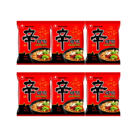 Nongshim Shin Ramyun Noodle Soup 6 x 120g Packs