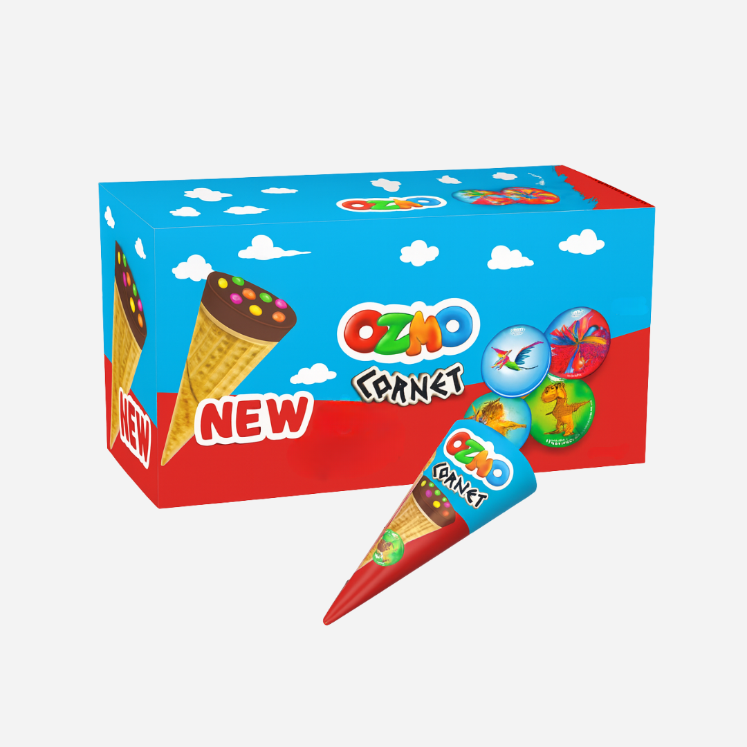 Ozmo Chocolate Filled Mini Cornets