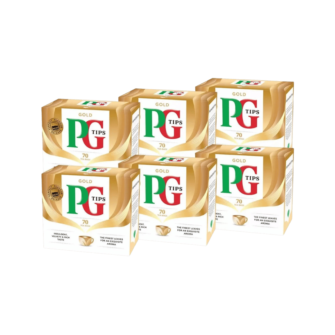 PG Tips Gold Black Tea 70s x 6