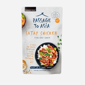 Passage To Asia Satay Chicken Stir Fry Sauce 8 x 200g Packs