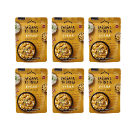 Passage to India - Korma Curry Simmer Sauce  6 x 375g Packs
