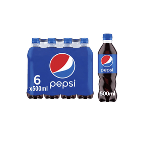 Pepsi Cola Bottle Regular 6 x 500 ml