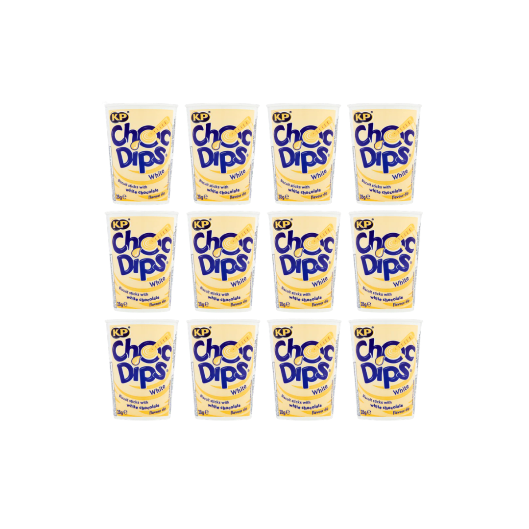 KP Chocolate Dips White 12 x 28g Pots