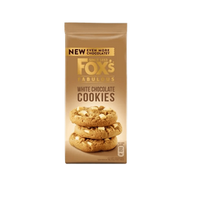 Fox's Fabulous White Chocolate Cookies 180g Pack
