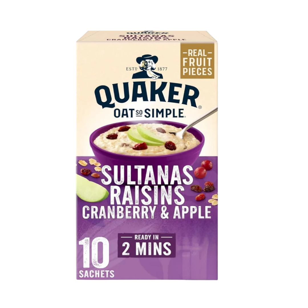 Quaker Oat So Simple Sultana Raisin and Apple Porridge