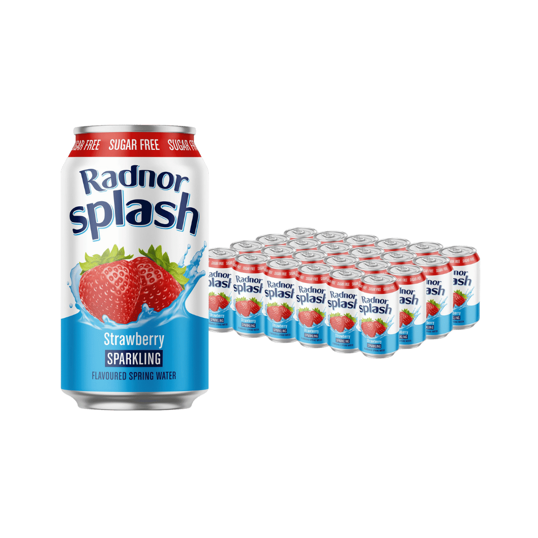 Radnor Hills Splash Strawberry Sparkling Can