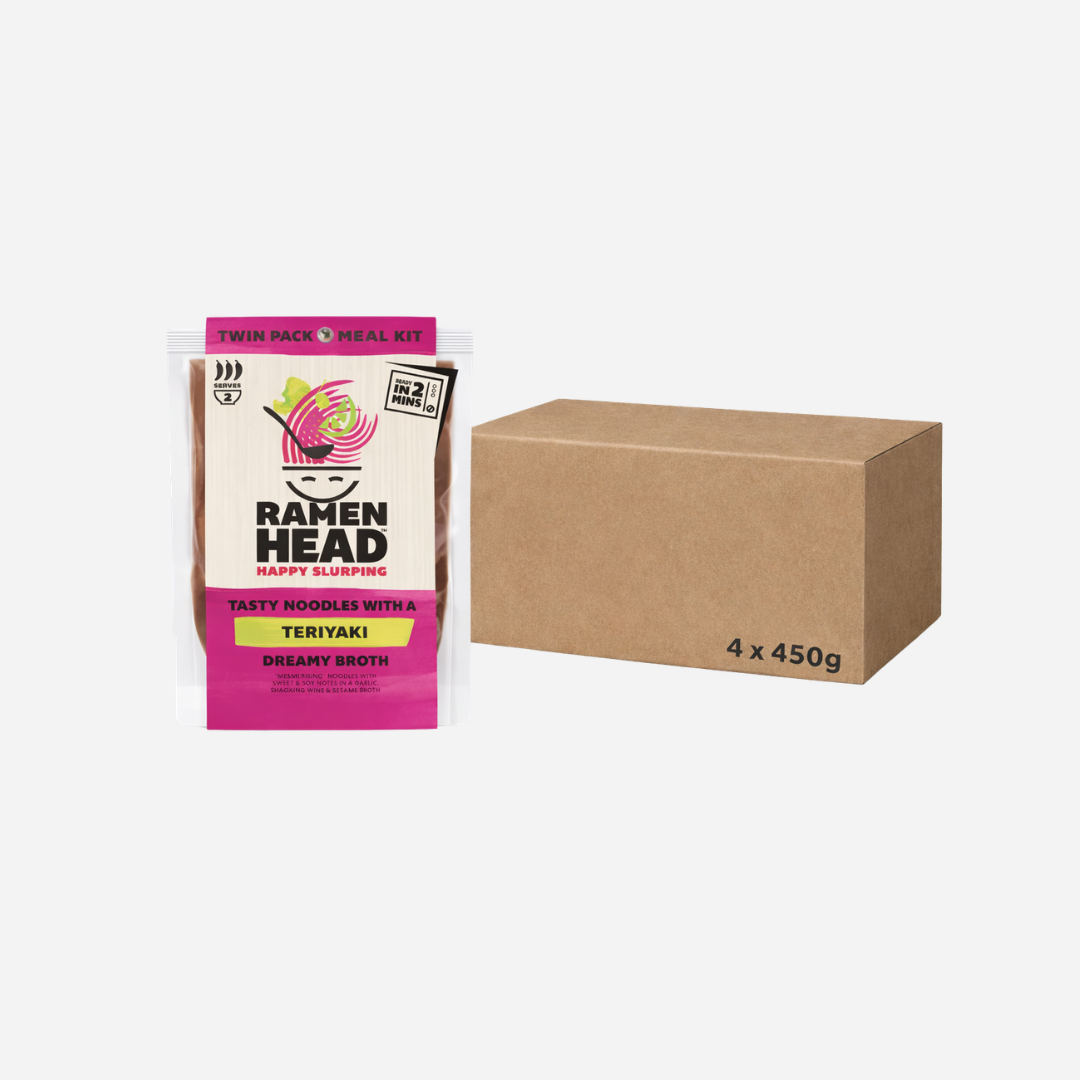 Ramenhead Teriyaki Noodle & Broth Case 4x 450g