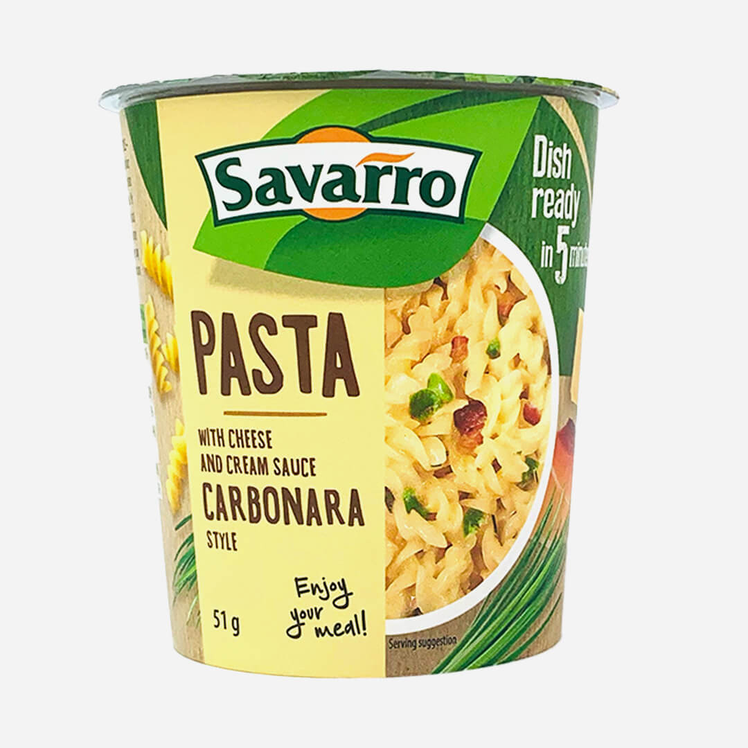 Savarro Instant Pasta With Cheese And Cream Sauce Carbonara Style