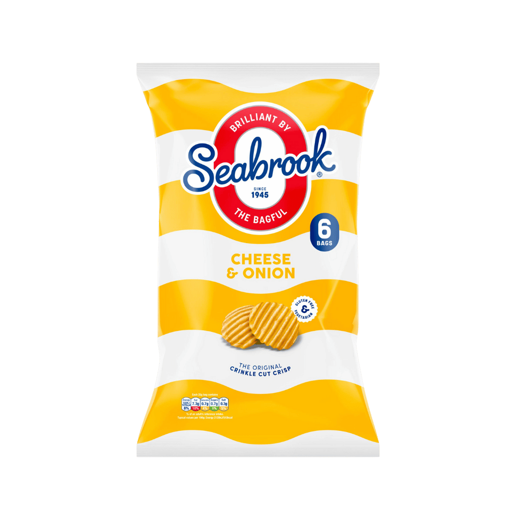 Seabrook Crinkle Cut Crisp Cheese & Onion