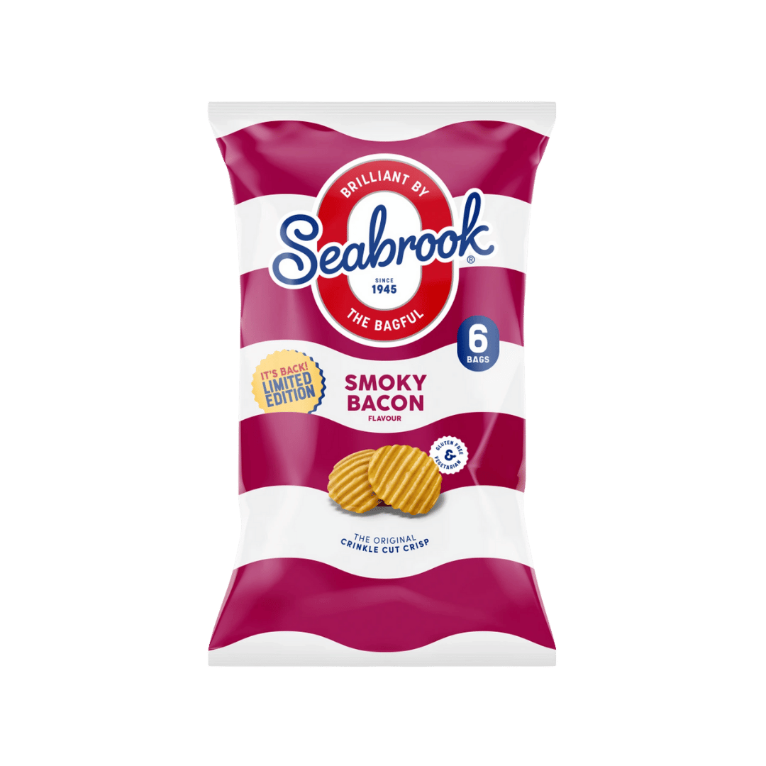 Seabrook Crinkle Multipack Smokey Bacon