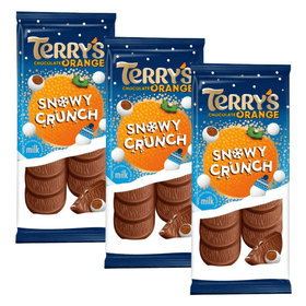 MULTIBUY 3 x Terry's Chocolate Orange Snowy Crunch Bar 90g