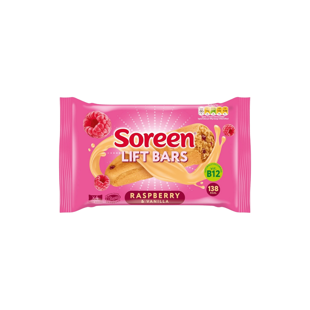 Case (32) Soreen Lift Bars Raspberry