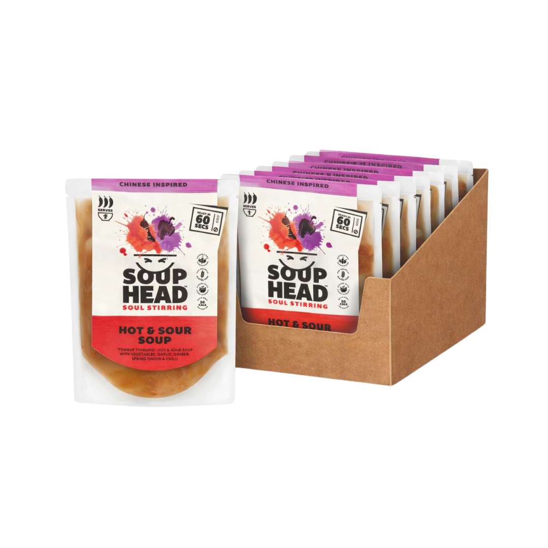 Soup Head Chinese Inspired Hot & Sour Soup Case 8 x 300g