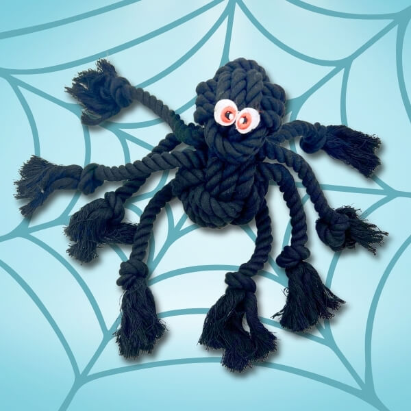 Spider Rope Halloween Dog Toy