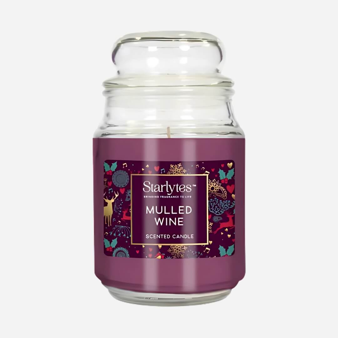 Starlytes Mulled Wine Scented Large Jar Candle