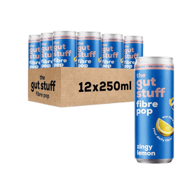 The Gut Stuff - High Fibre Fizzy Pop - Zingy Lemon 12 x 250ml