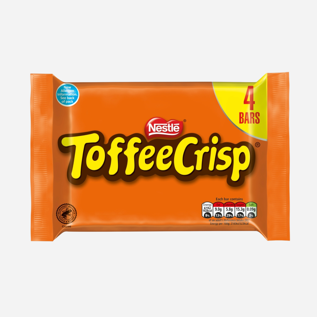 Toffee Crisp Milk Chocolate Bars