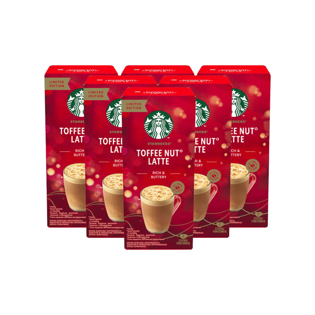 Starbucks Premium Caffe Toffee Nut Latte Instant Coffee