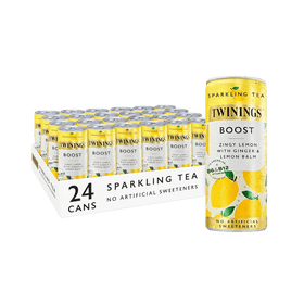 Twinings Boost - Lemon and Ginger Flavoured Sparkling Tea  24 x 250ml