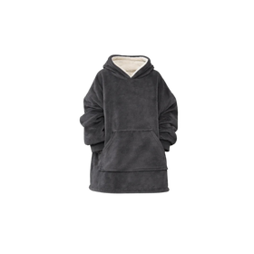 Childs Oversized Hüdi Blanket Charcoal