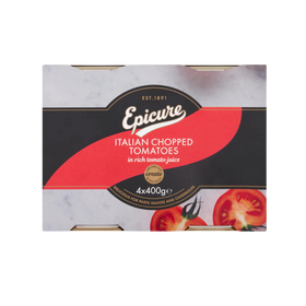 Epicure Chopped Tomatoes 4 x 400g Cans