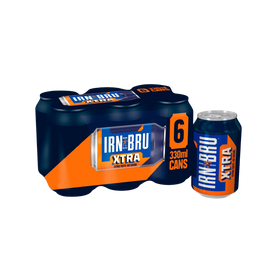 Irn-Bru Xtra Sugar Free Soft Drink 6 x 330ml Cans