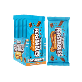 Mr Beast Feastables Milk Chocolate with Peanut Butter 10 x 60g Bars