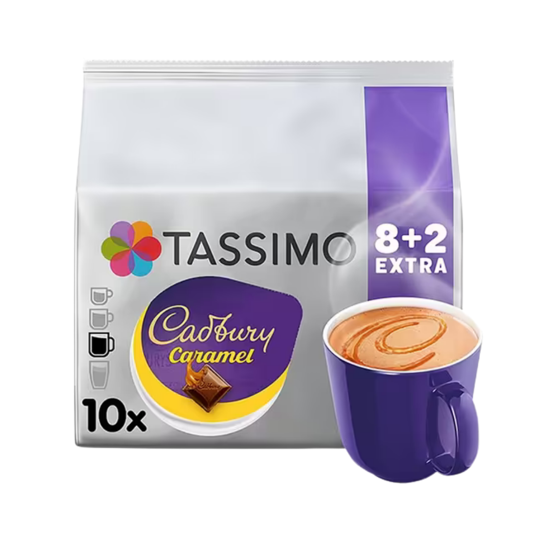 Tassimo Cadbury Caramel Hot Chocolate Pods 8+2