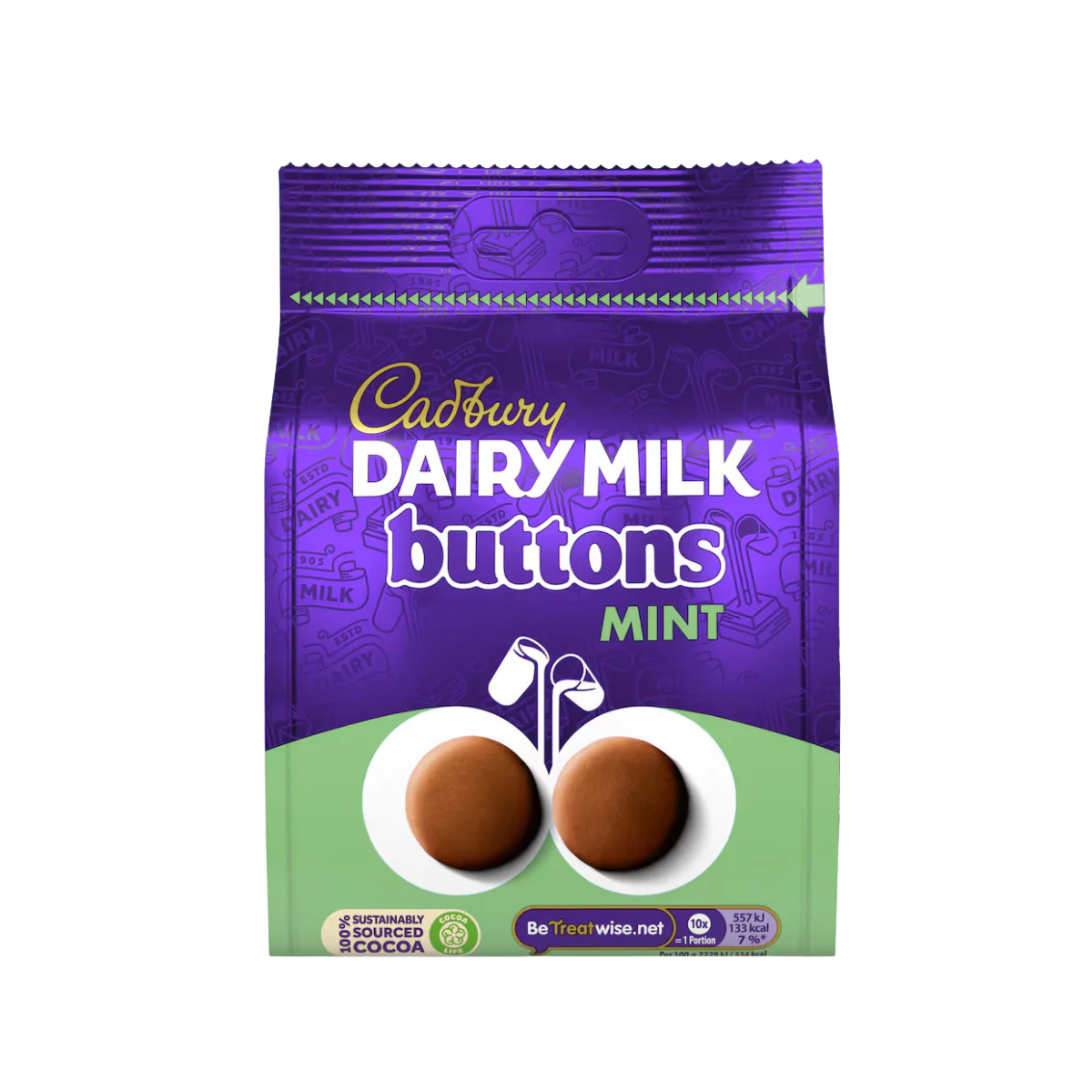 Cadbury Dairy Milk Buttons Mint Chocolate