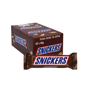 Snickers Classic Chocolate Bars Case 45 x 48g