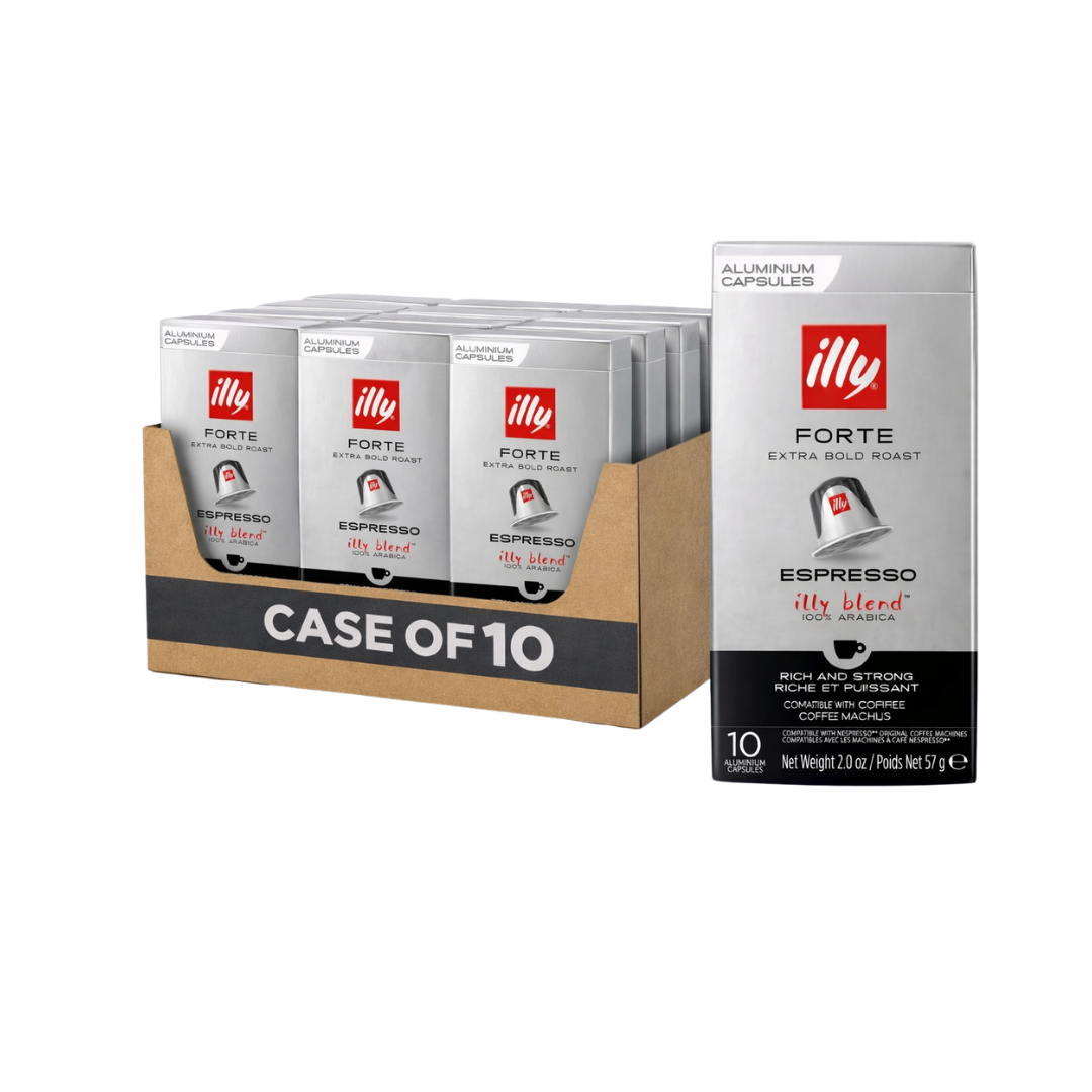 Case Illy Forte Espresso Capsules – 10 Pack (57 g x 10)