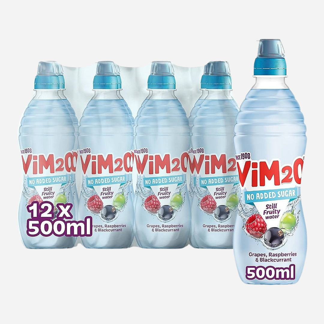 Vim2o No Added Sugar Still Fruity Spring Water  12 x 500ml