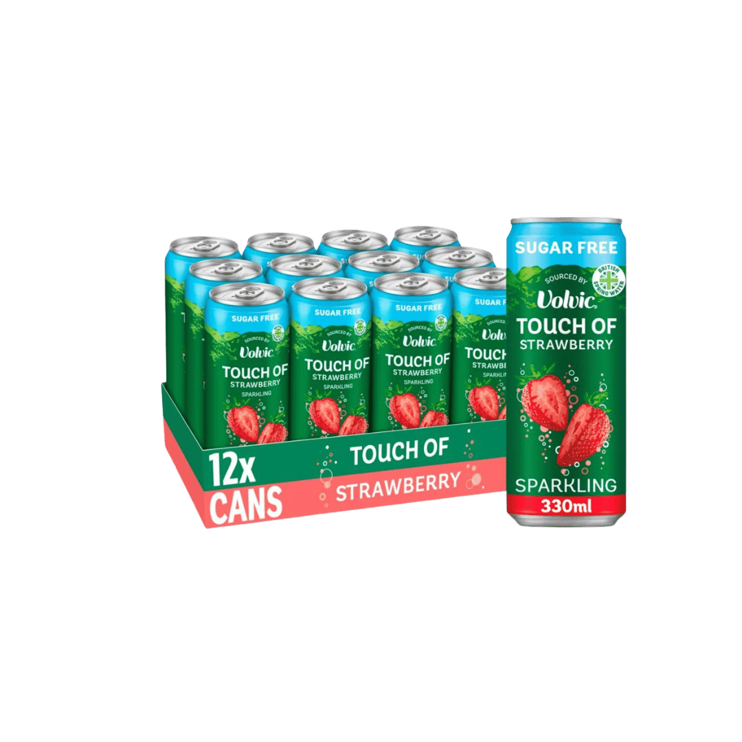 Volvic Touch of Strawberry Sparkling Sugar Free Flavoured Water